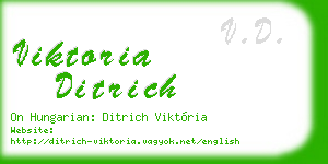 viktoria ditrich business card